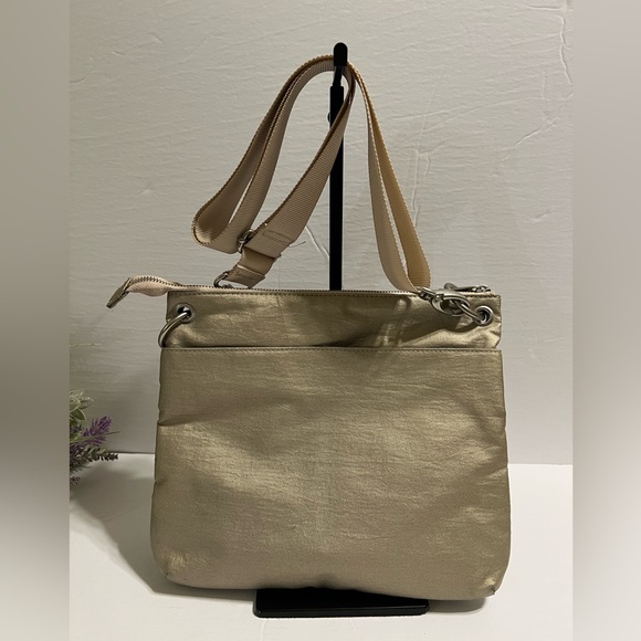 Baggallini Gold Crossbody Purse with Pockets - Picture 4 of 13